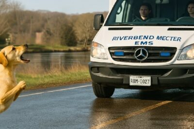 The rain had stopped before dawn. A faint mist hung above the quiet river that curved through the small town of Mil Haven. Streets glistened under the first pale light. Puddles reflected the awakening sky. Inside an ambulance heading back to Riverside Hospital, Ben Carter, the driver, drumed his fingers on the wheel.