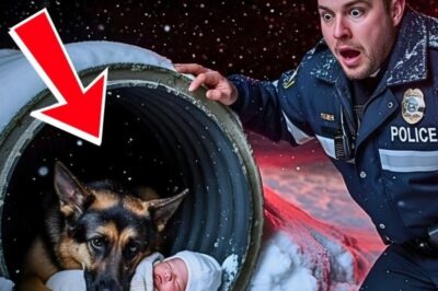Officer Found a Dog Shielding a Newborn Beneath a Storm Drain — The Truth Behind It Shook the Town