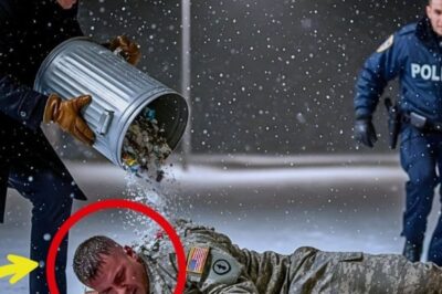 Rich Man Dumped Trash Over a US Army Soldier on a Snowy Night—Until an Officer and His K9 Stepped In