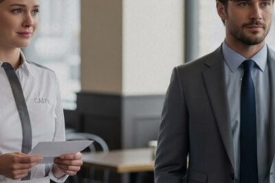 The storm inside Clare Morgan’s chest began long before the doors of the upscale Manhattan cafe opened that morning. It started the moment she saw the message on her phone at 6:12 a.m. A message she never expected from the last person she thought she’d ever hear from again. As she tied the gray apron around her waist and brushed a loose strand of hair behind her ear, her fingers trembled with a nervous electricity she could neither name nor control.