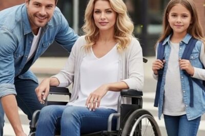 On a quiet street where the mornings always seemed the same, something extraordinary was happening long before anyone realized it. It began the day a single father named Daniel knelt beside an unfamiliar woman’s wheelchair, tightening a loose strap so she could safely cross the street. He thought it would be a one-time gesture, just a passing moment of kindness between strangers.