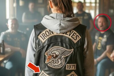 The door to the roadside bar creaked open as a small figure stepped inside, letting in a beam of fading sunlight that sliced through the smoky air. The laughter stopped for just a second, enough for every pair of rough tattooed eyes to turn toward her. She couldn’t have been more than 16, maybe 17, wearing a worn out leather jacket far too big for her frame.