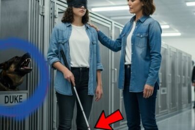 Sweetheart, he’s dangerous. He just needs someone who isn’t afraid of him. When a blind girl asked to meet a police dog that had attacked his last handler, the whole rescue center froze. The staff begged her not to. “Sweetheart, he’s dangerous,” they warned. But she didn’t flinch.