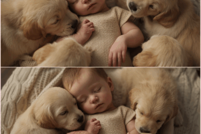 The Baby Slept Beside His 4 Dogs What They Did When He Woke Up Melted Everyone’s Heart