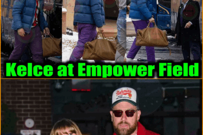 The Icy Throne: How Travis Kelce’s Audacious Fashion Statement Stole the Spotlight from a Snow-Covered Rivalry Match in Denver