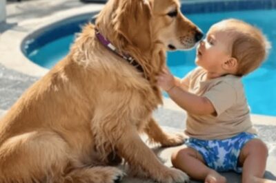 What this dog did to save the baby was unbelievable. You can’t believe how mom rewarded him. The dog dove into the pool without hesitation, his powerful body cutting through the water toward the sinking child.