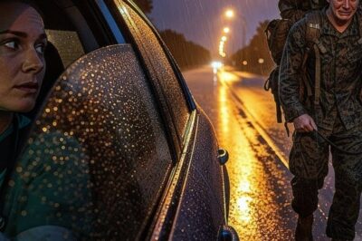 A Doctor Helps a U.S. Marine and His German Shepherd K9 in the Rain — and Discovers a Painful Truth.