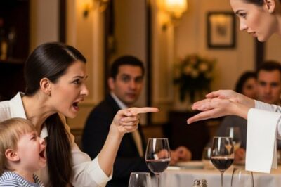 “Don’t Touch My Baby!” A Billionaire Mother Yells at the Waitress — Then the Truth Shatters Her