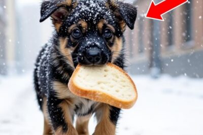 A German Shepherd Puppy Carried Bread for 5 km… When People Saw WHO It Was For, They Were Stunned!
