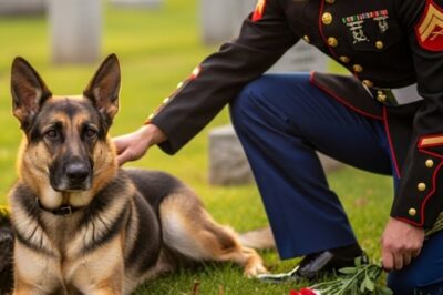 German Shepherd Visited His Marine’s Grave Daily—And His Final Action Surprised The Whole Town.